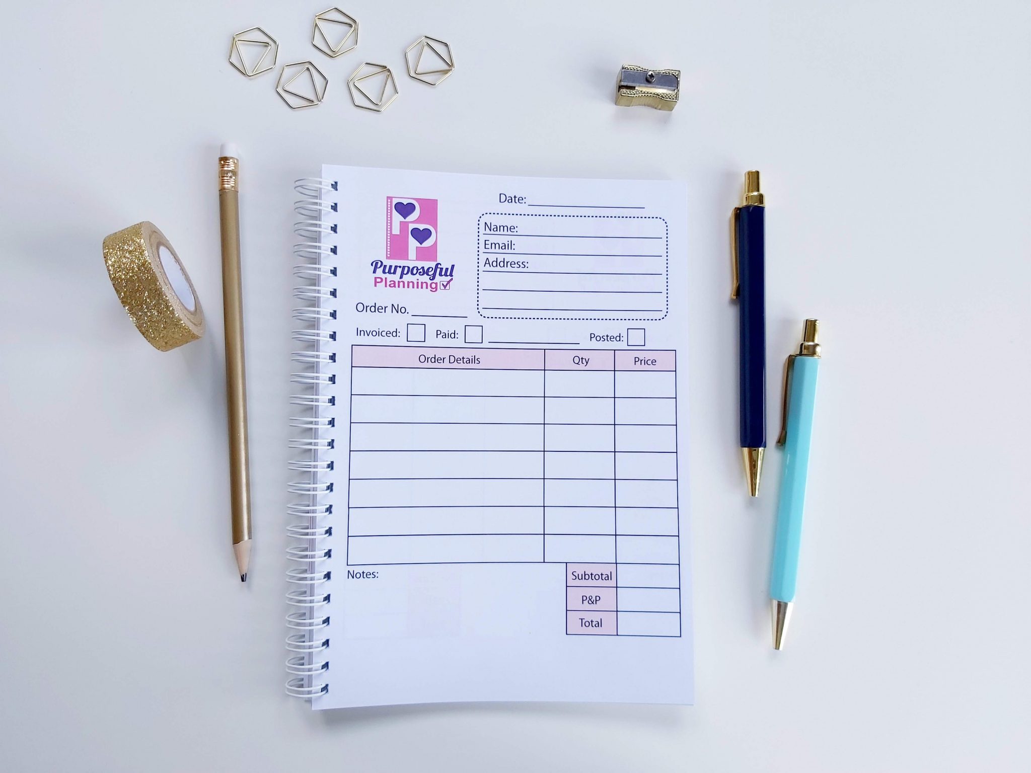 Business Custom Order Book