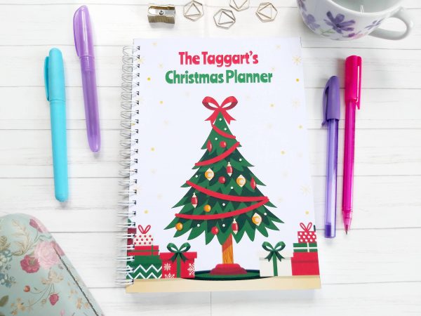 Christmas Planner Notebook- Christmas Tree