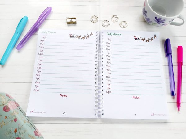 Christmas Planner Notebook- Daily Planner