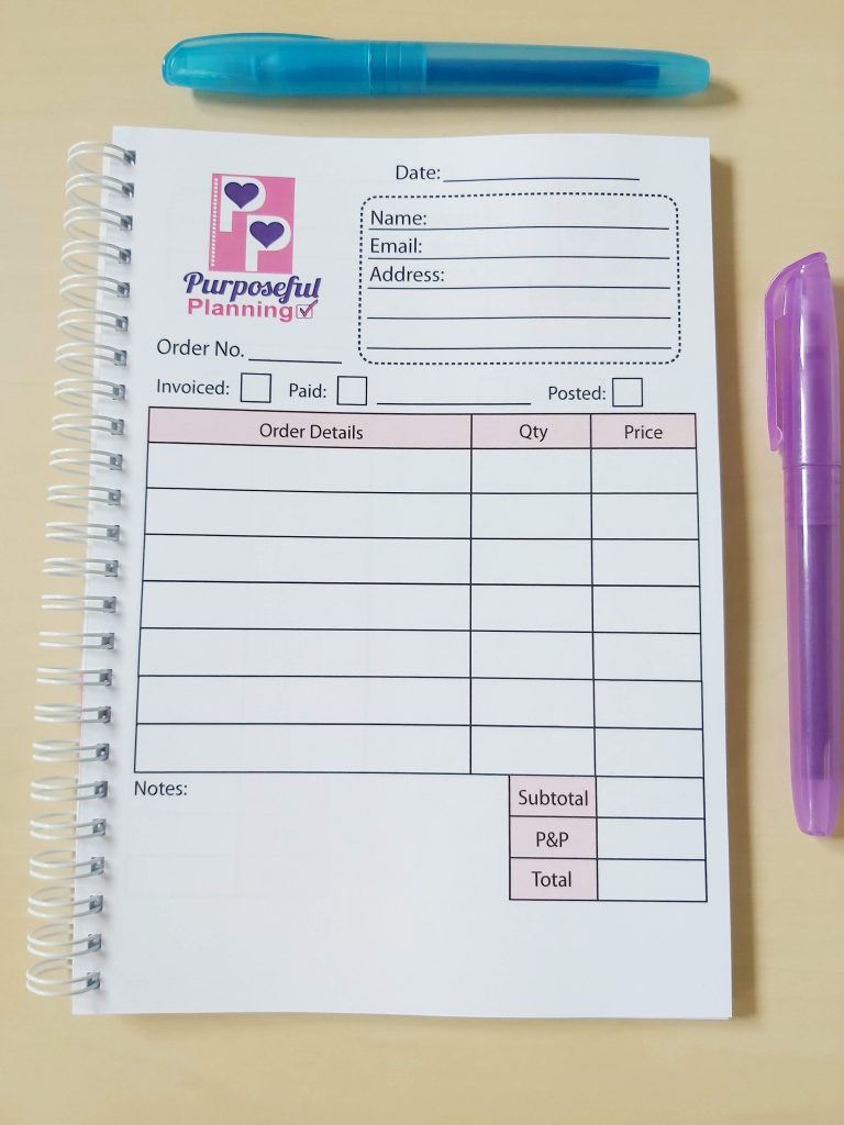 Business Custom Order Book