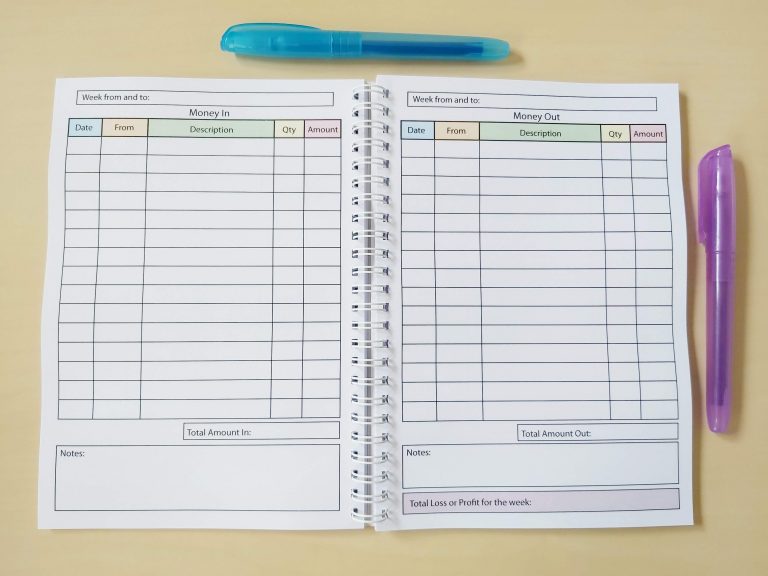 Business Custom Accounts Book