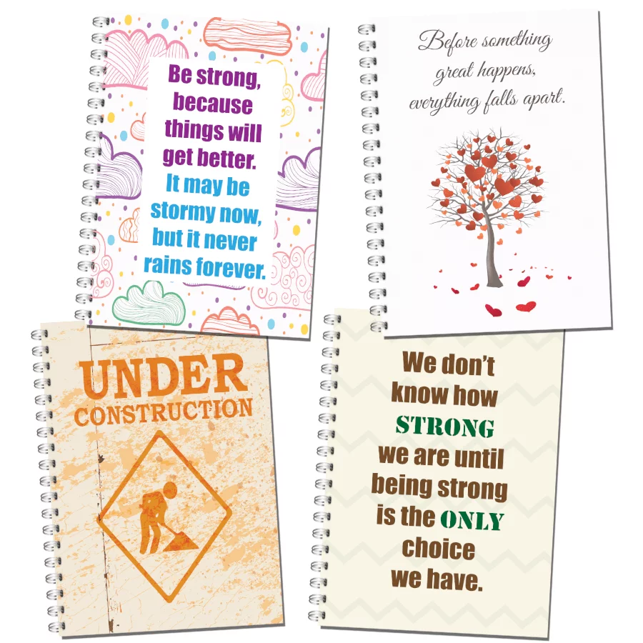 Mental Health Diaries - A5 wire bound notebooks