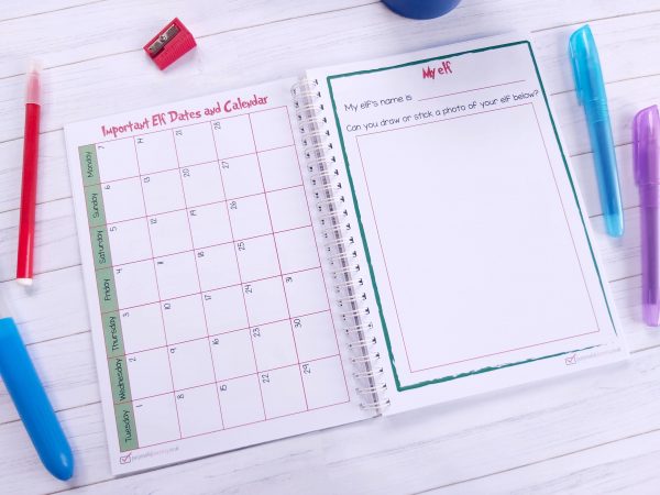 The Adventures of My Elf Notebook- Calendar & My Elf
