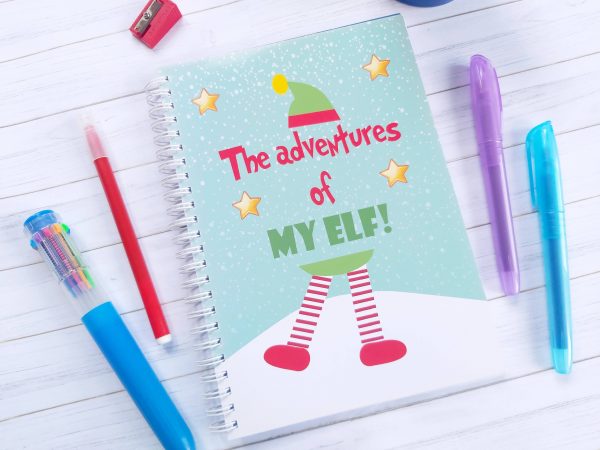 The Adventures of My Elf Notebook Green Cover