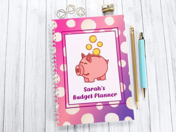 Budget Planner Notebook Personalised Front Cover