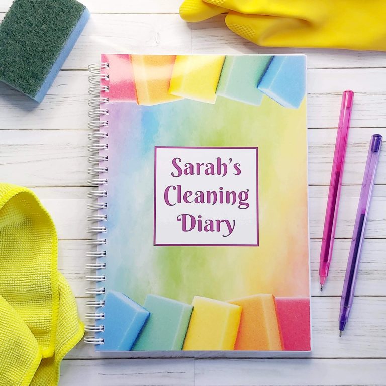 Cleaning Diary Notebook Img 1-1