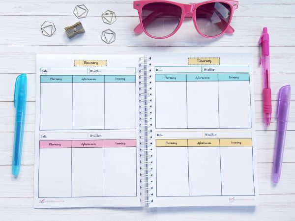 Holiday and Travel Planner Notebook Itinerary Page